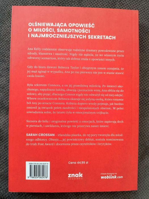 NOWA "Obsesja i inne formy miłości." A. Crossan