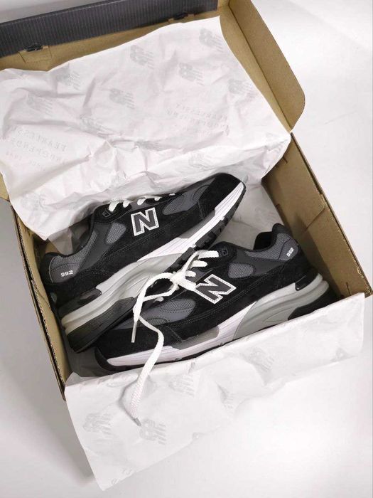 Кросівки New Balance 992 Black/Grey premium