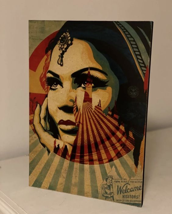 Quadro em MDF Obey