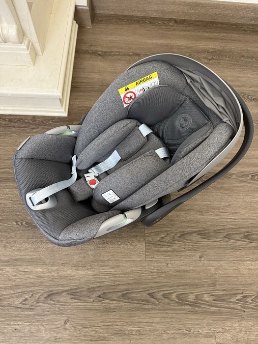 Автокрісло Cybex Cloud T i-Size Mirage Grey + адаптери до шасі