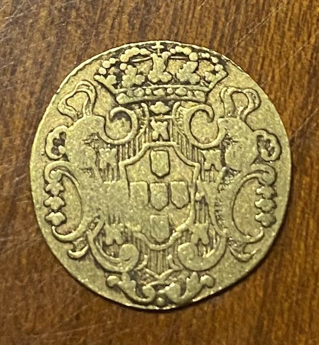 Moeda ouro D. JOAO V 1/2 Esc. 1730