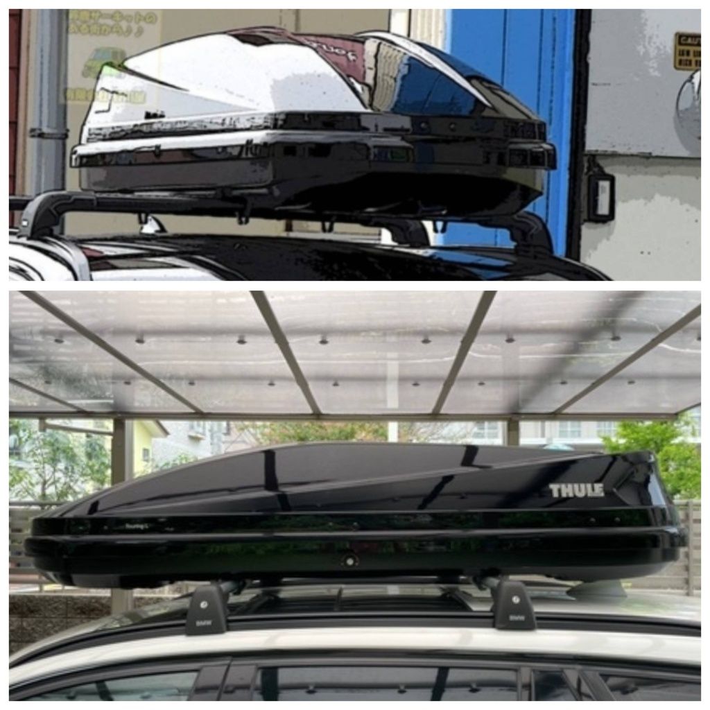 Thule Touring Black бокс на крышу авто.