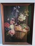 Quadro com cesta de flores
