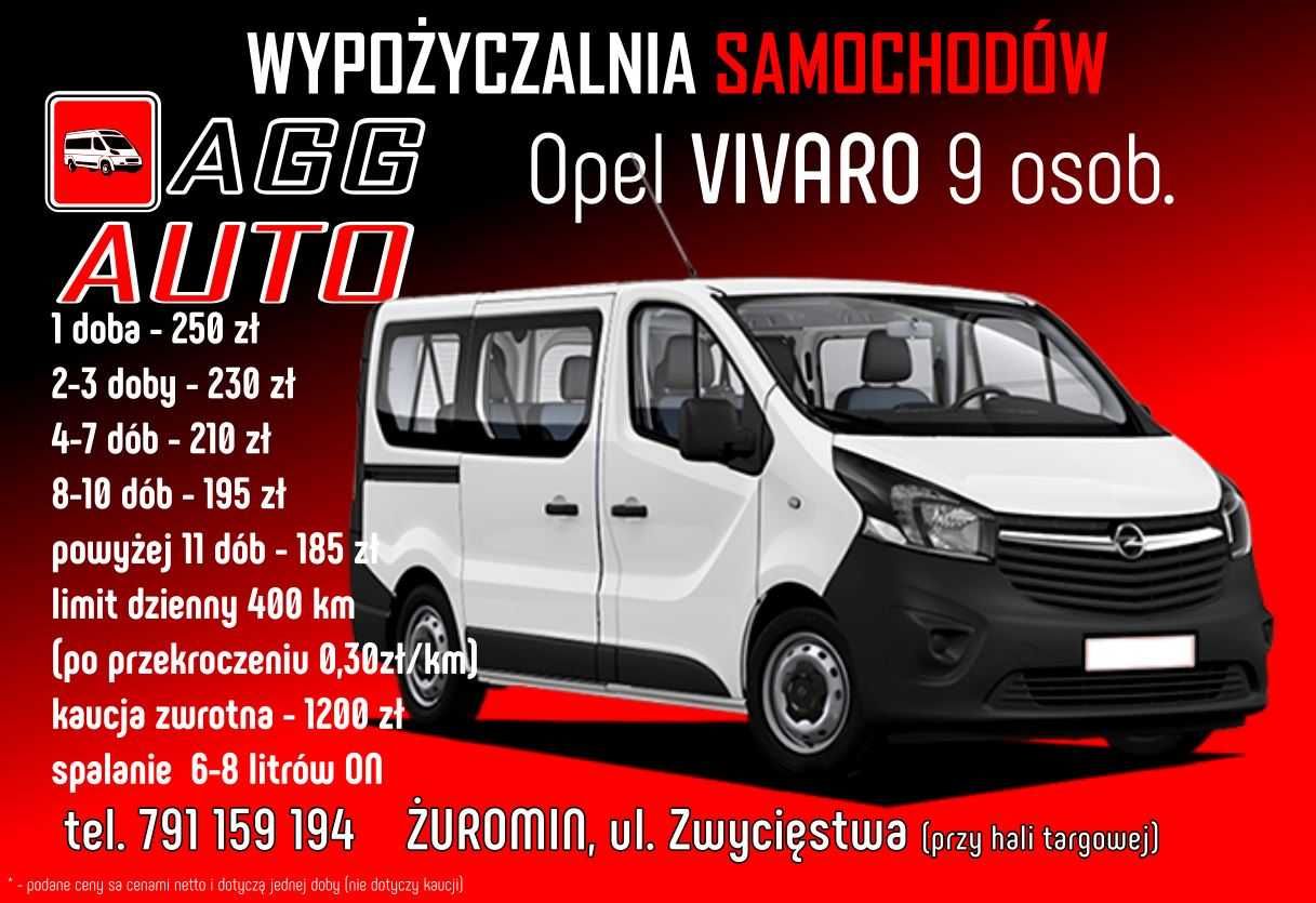 Wynajem BUS do wynajęcia 9-osob.  Wypożyczalnia AGGauto