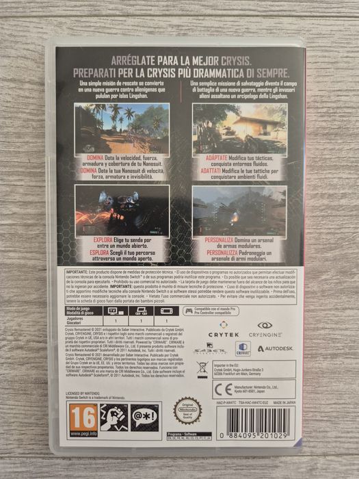 Gra Crysis Remastered Nintendo Switch