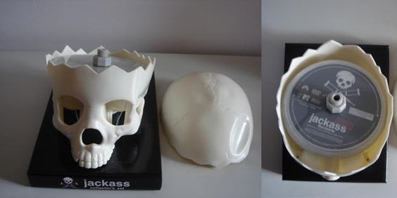 MTV Jackass Skull collection, 6DVDs (caveira, edição de coleccionador)