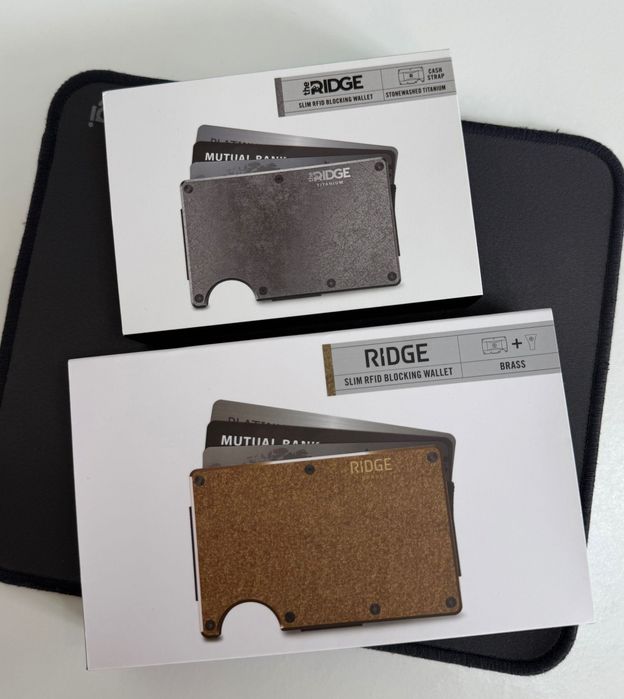 Ridge Carteiras - Stonewashed Titanium / Brass Stonewashed - Novas