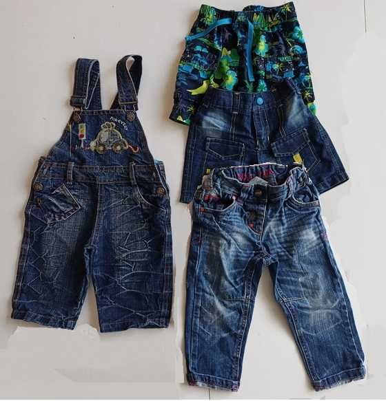 Spodnie spodenki chłopięce 12-18 miesięcy 80-86cm 2-1,5roku #985