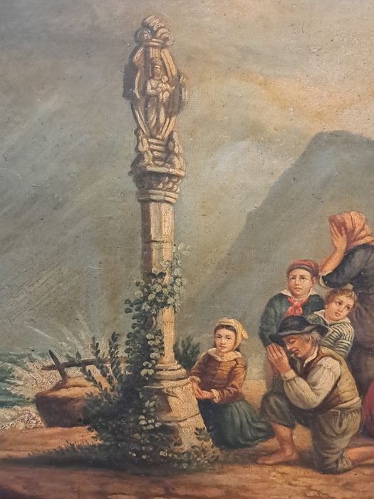 Quadro a óleo antigo