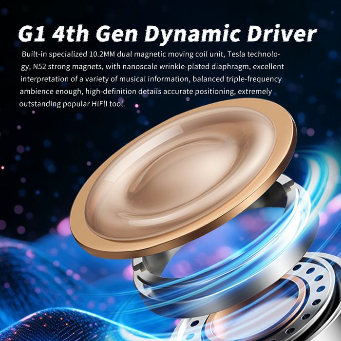 Новинка! Hi-Fi навушники OKCSC Elongz, DD 10.2 mm., orange, +ПОДАРУНОК