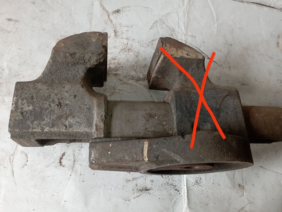 Тиски,лещата 125 мм по частинах,некомплект