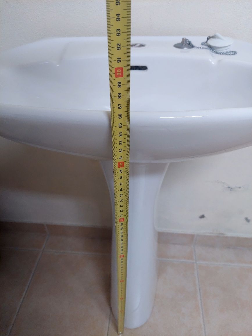 Lavatório WC branco Sanitana