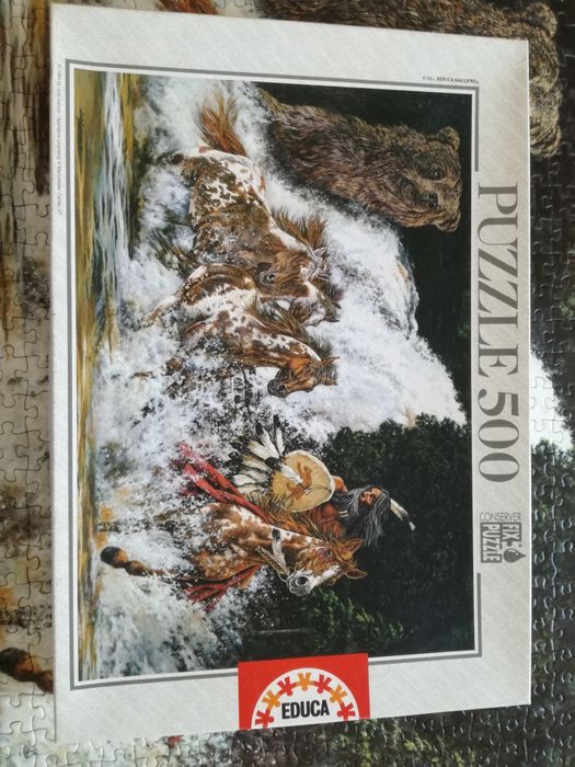 Puzzle COMPLETO de 500 peças: O Espírito do Rio Grizzly da Educa