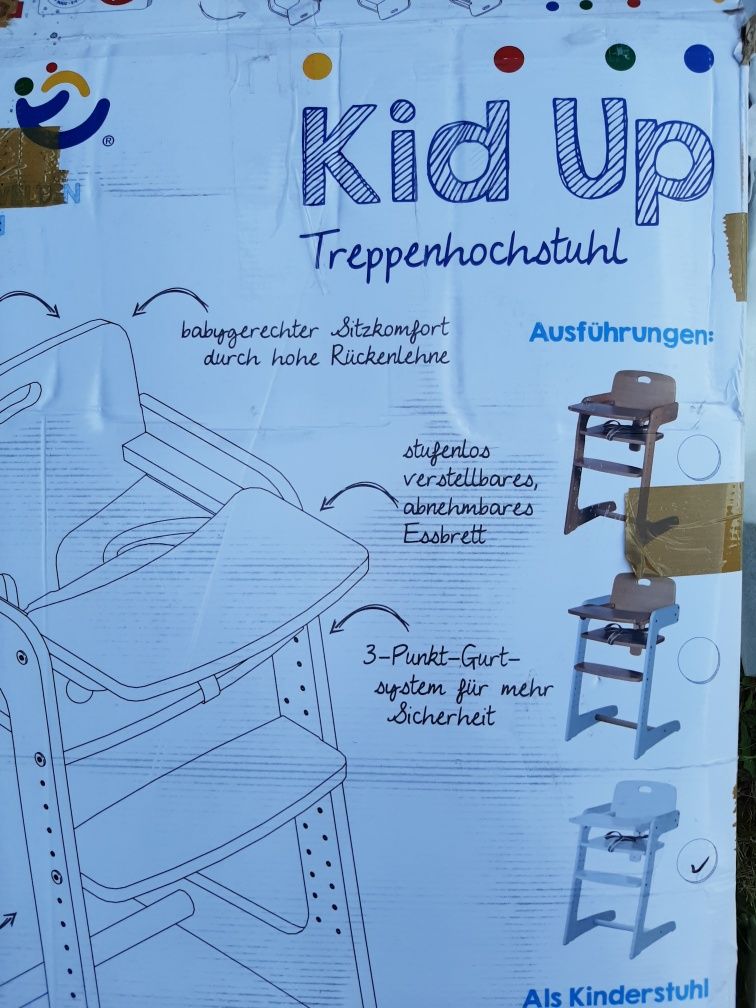 Roba Kid Up krzesełko drewniane dla dziecka