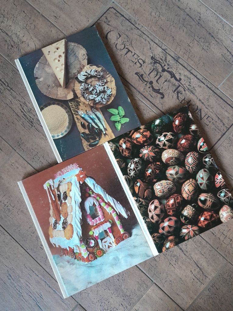 Vintage cookbooks zestaw 3 kulinarne książki