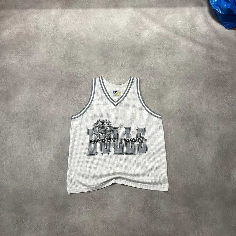 Vintage Koszulka Tank Top Bulls Jersey Baggy Rap Hip Hop Retro Y2K 90s