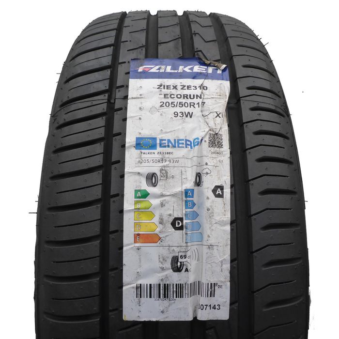 Opona 205/50/17 Falken 205/50R17 93W XL ZE310 Letnia 2021 Jak Nowa