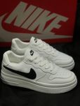 Женские кроссовки Nike air force white белые топовые кроссы  Найк