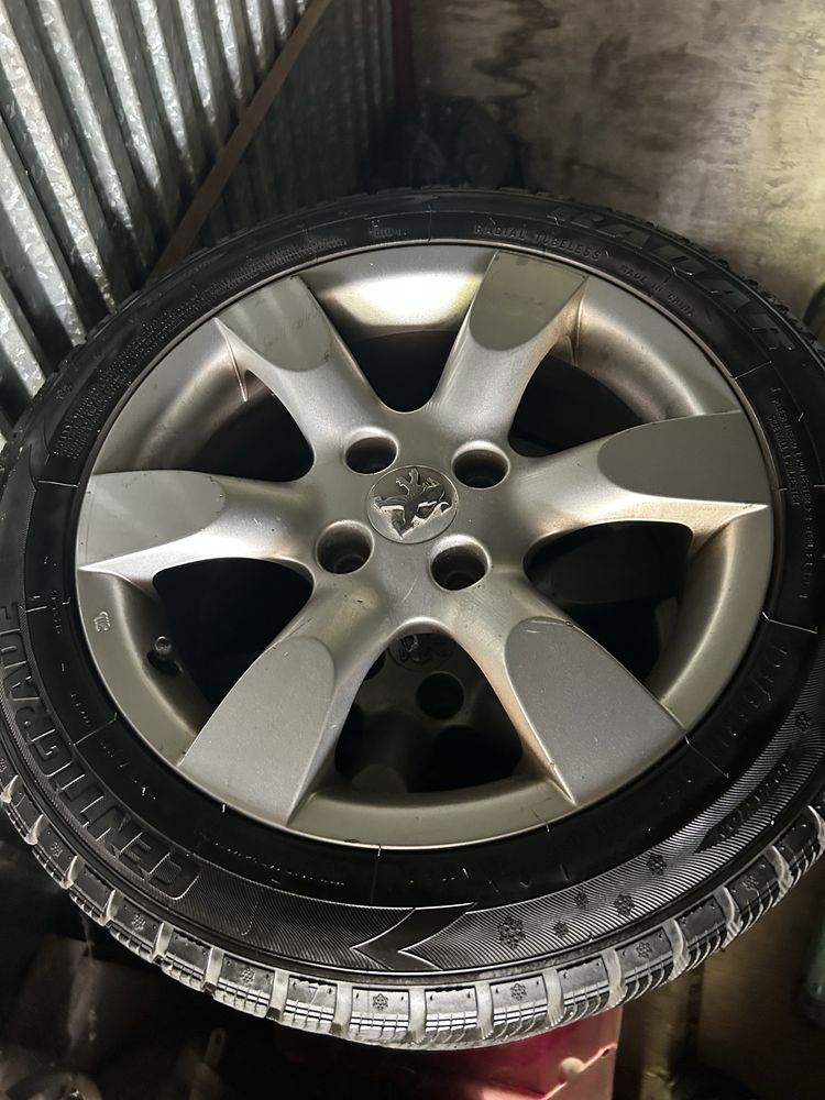 Koła Felgi Całe kpl. Peugeot ! ! - Zima Felga 16” Opona 195x55