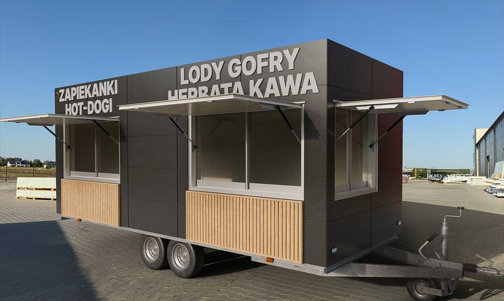 Nowa przyczepa gastronomiczna, koncept słony/słodki, polski producent