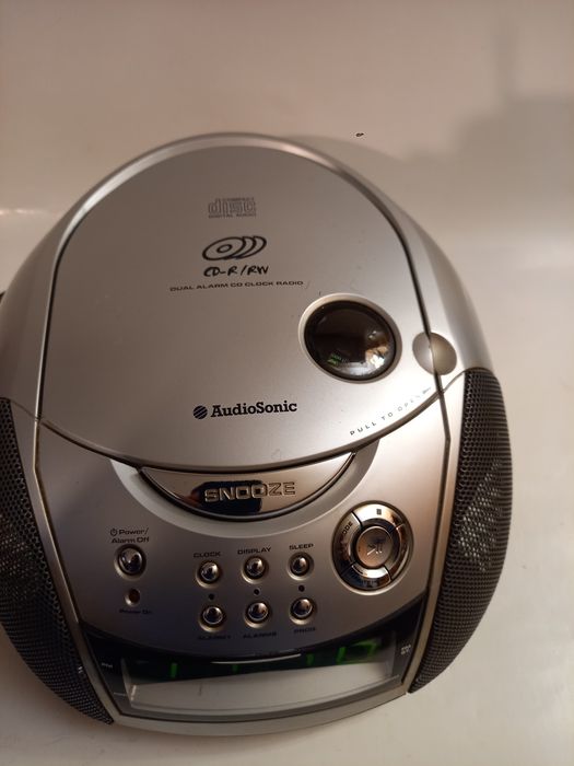 Boombox AudioSonic radio z FM CD zegar I budzik. Tanio!!!