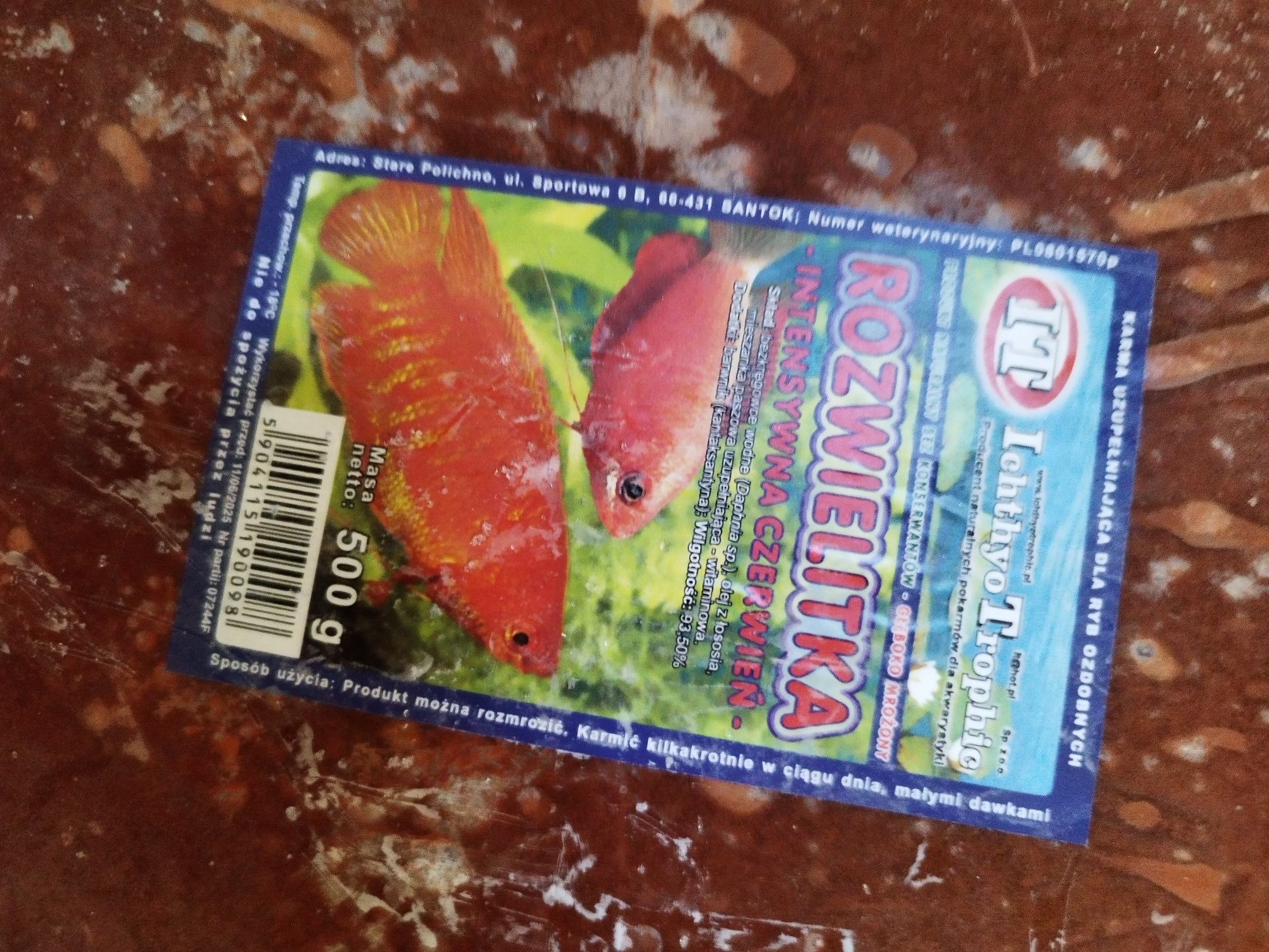 Pokarm mrożony rozwielitka 500 g