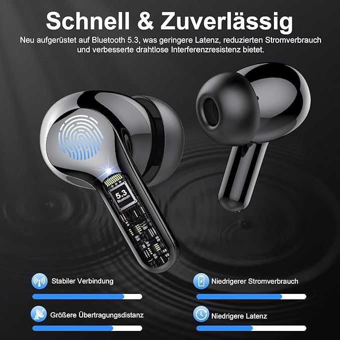 Bezprzewodowe Słuchawki Bluetooth 5,3 BESNOOW