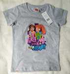 T-shirt 98 / 104 LEGO Friends bluzka koszulka NOWA szara klocki