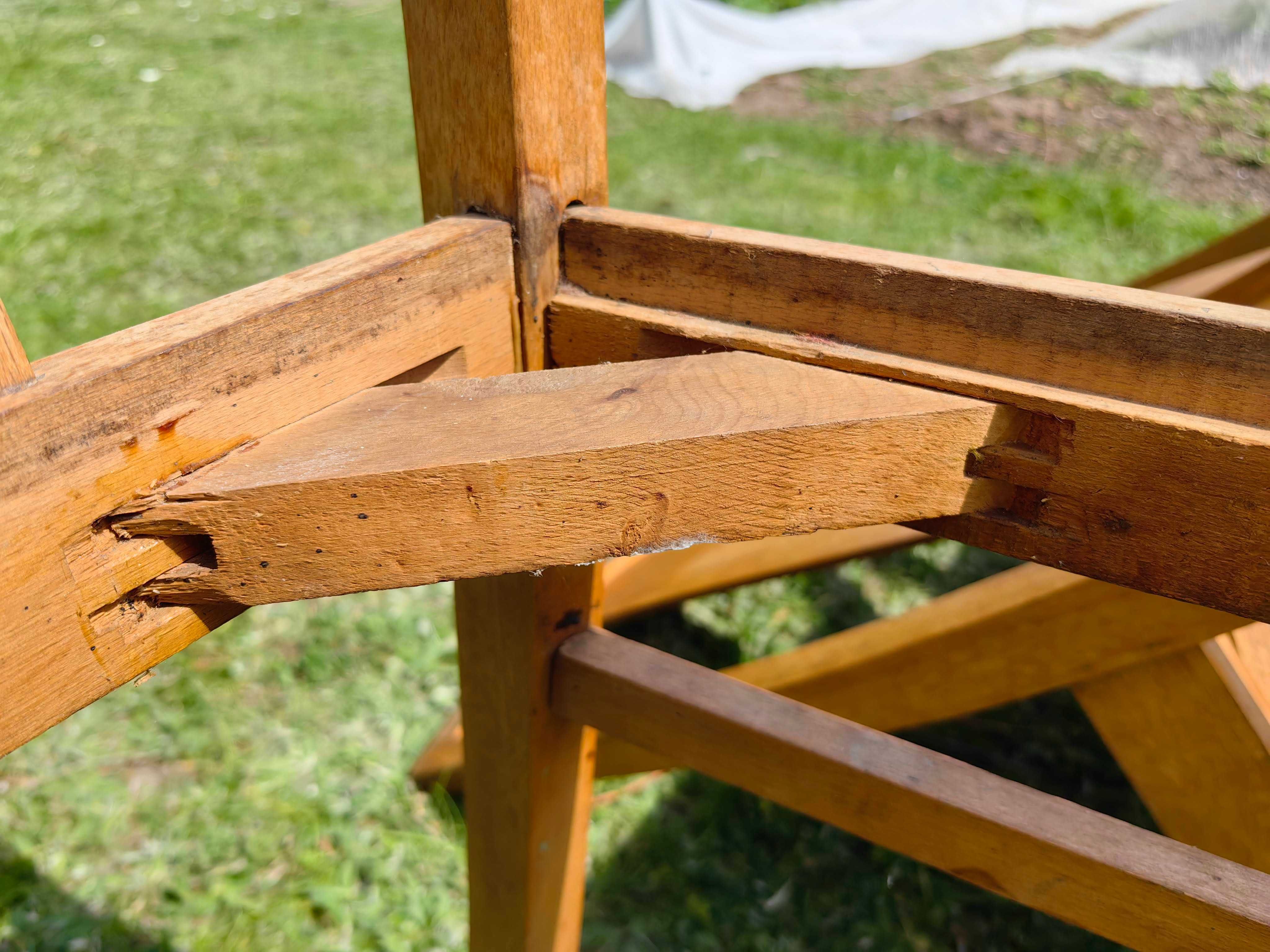 Stół i krzesła z lat 60, PRL - do renowacji