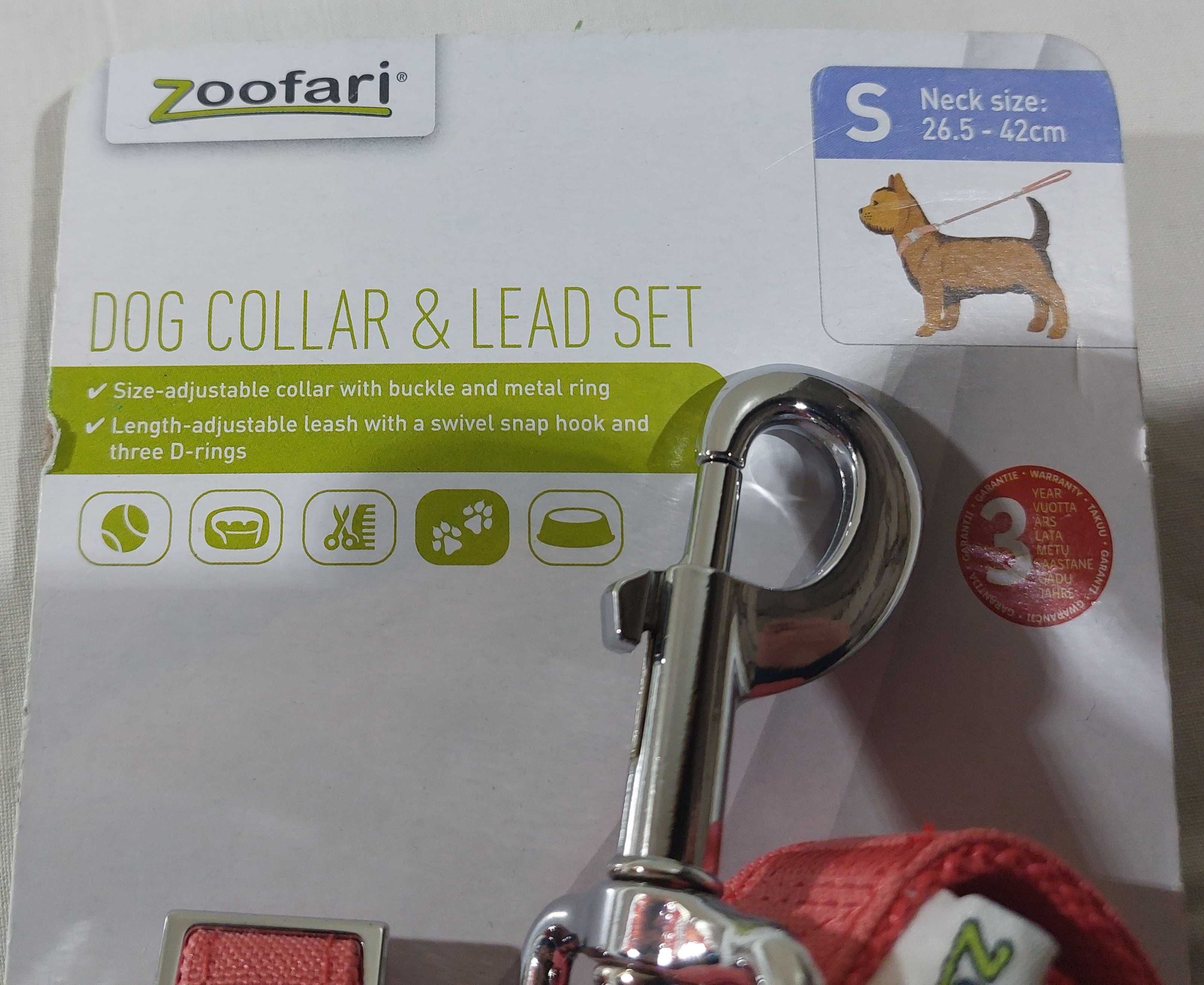 Zestaw obroża i smycz Zoofari