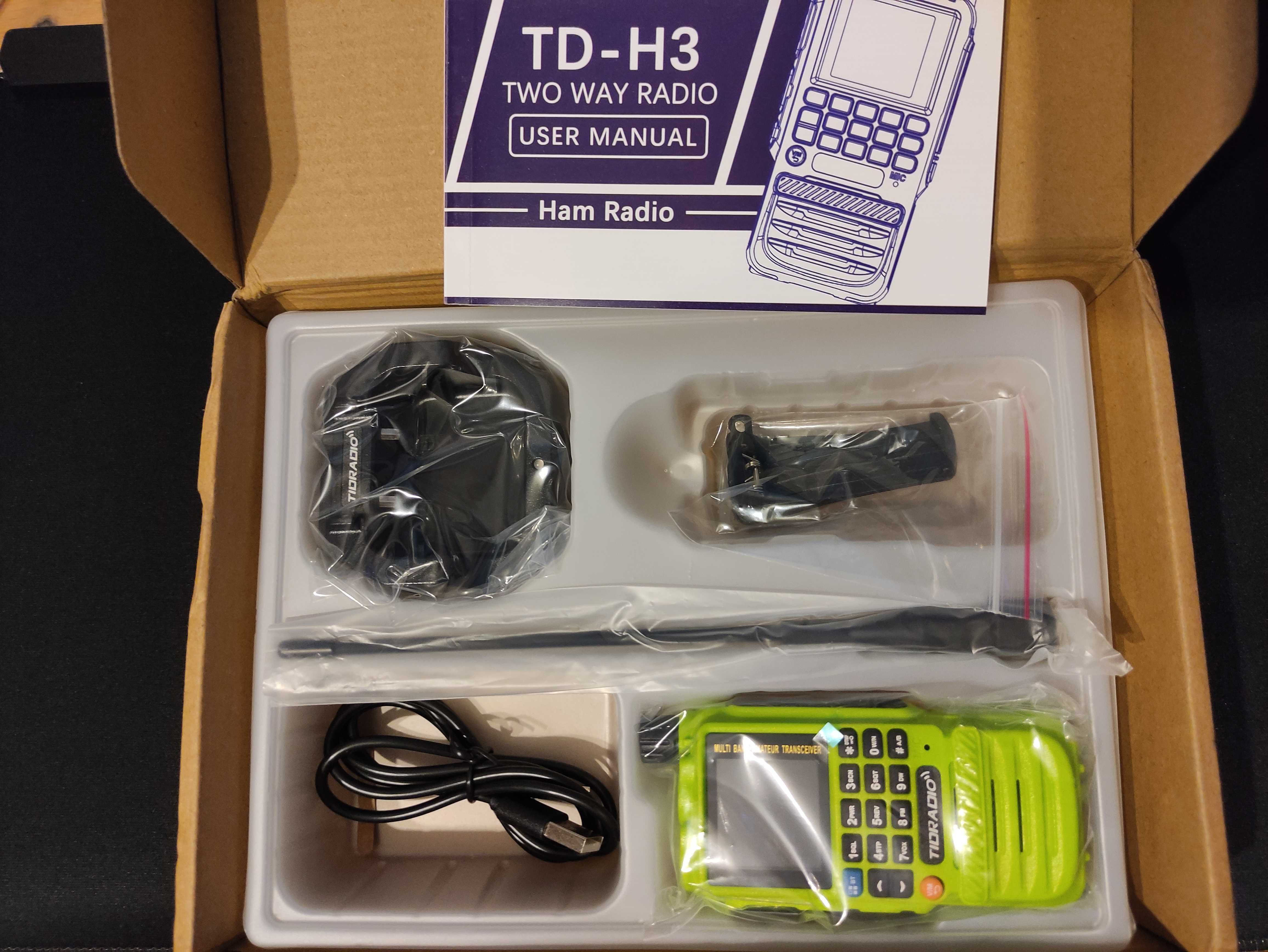 Tidradio TD-H3 krótkofalówka/radiotelefon/skaner 5W, BT, 50-600MHz