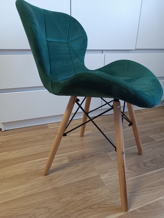 Стілець для кухні та вітальні GT RACER X-D27 Velvet Dark Green