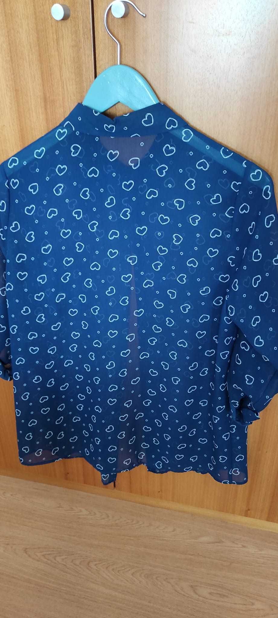 Blusas finas muito práticas e elegantes, em tons de azul, T38 e.40