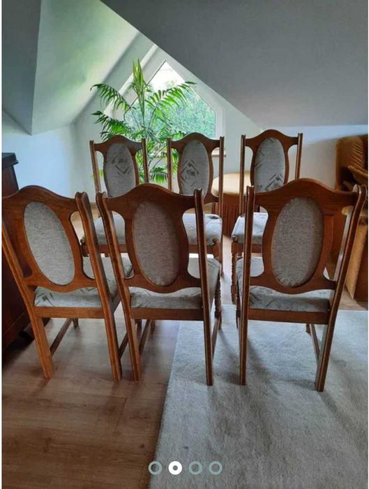 Krzesła stół komplet