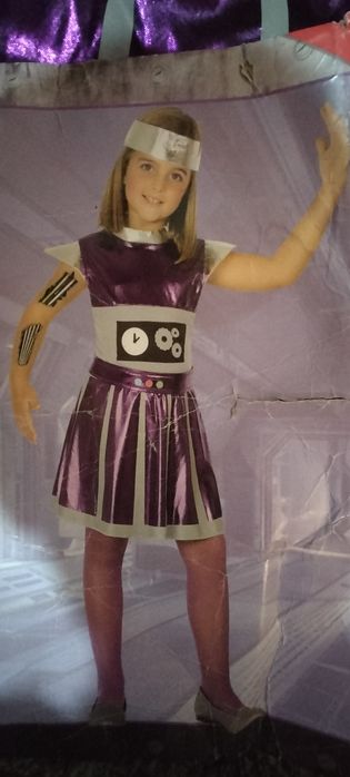 Kostium strój 7-9 l dziewczynka 122 robot 128 kosmos 134 astronauta 14