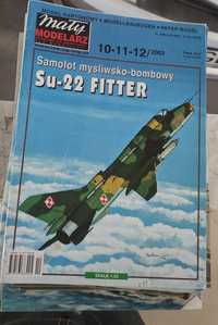 Model kartonowy, mały modelarz, su-22