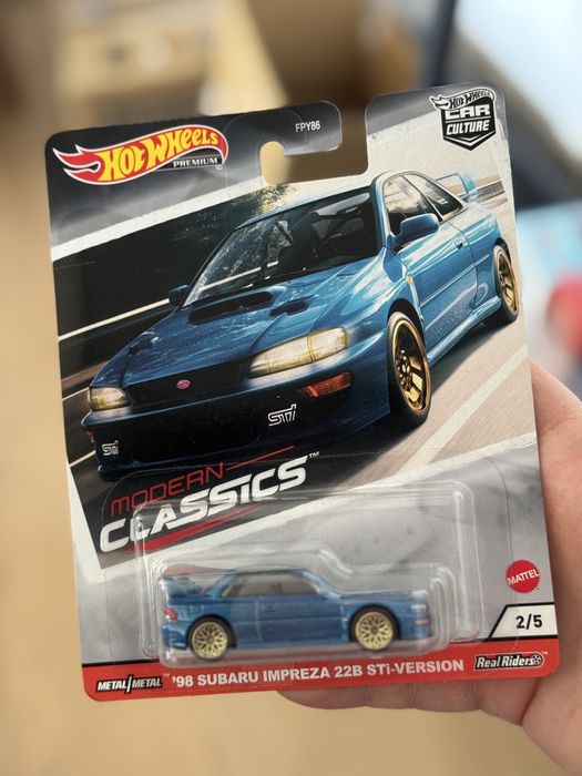 Hot Wheels Premium '98 Subaru Impreza 22B STi Version Modern Classics