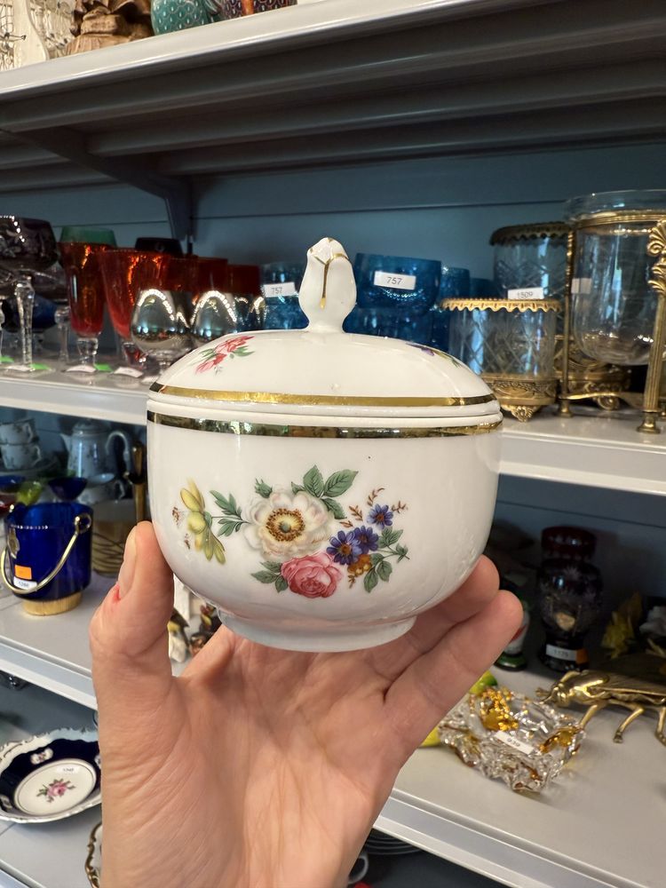 Serwis porcelanowy Tirschenreuth śniadanie herbata kawa kwiaty 1573