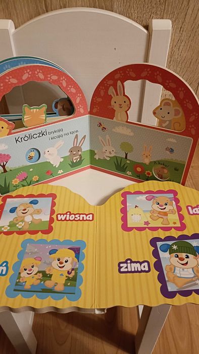 Książki dla malucha 3szt (puzzle… zwierzątka i pory roku)