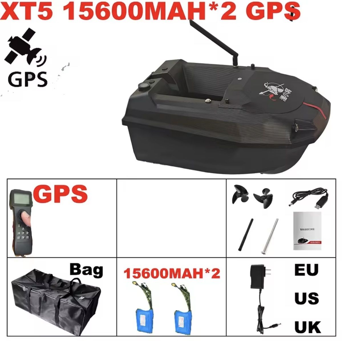 Новинка!!! Кораблик для риболовлі Flytec XT-5 карповий