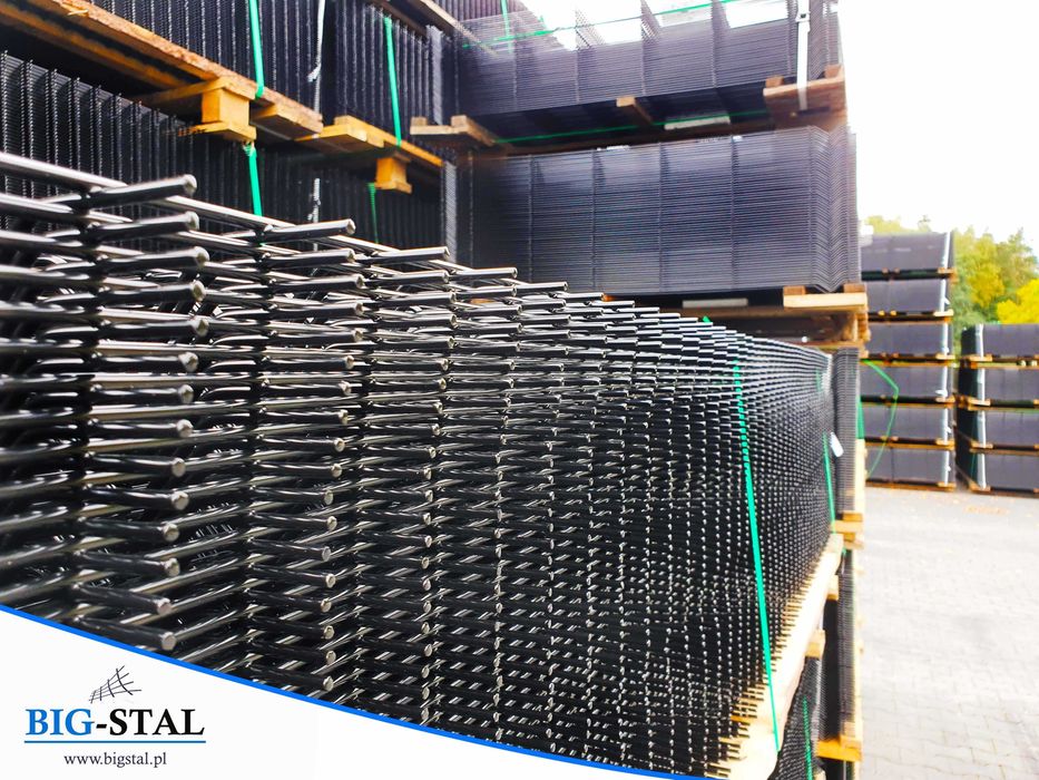 Panele ogrodzeniowe 1,23 h , 5 mm ocynk+kolor  PRODUCENT