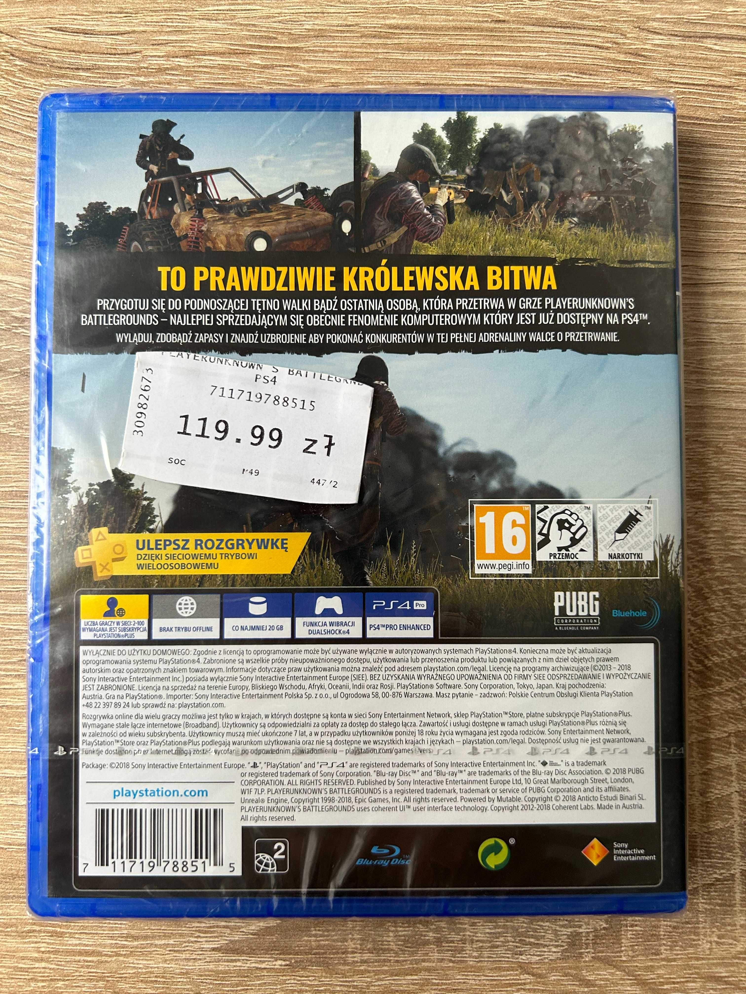Playerunknown's Battlegrounds - PS4 - PUBG - PL - NOWA, FOLIA