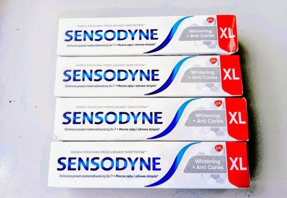 Sensodyne Whitening+Caries XL Pasta do zębów 100ml 4 opk.