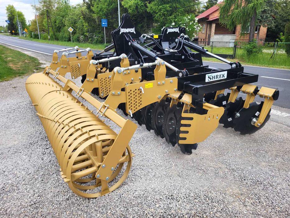 brona talerzowa hydrauliczna JANPOL SHREK 4m 560 talerz daszek 600