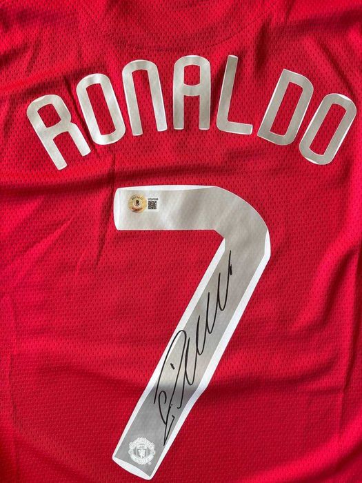 Cristiano Ronaldo підпис Manchester United 2008 Final автограф Beckett