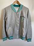 Varsity cinzento e azul turquesa Clockhouse