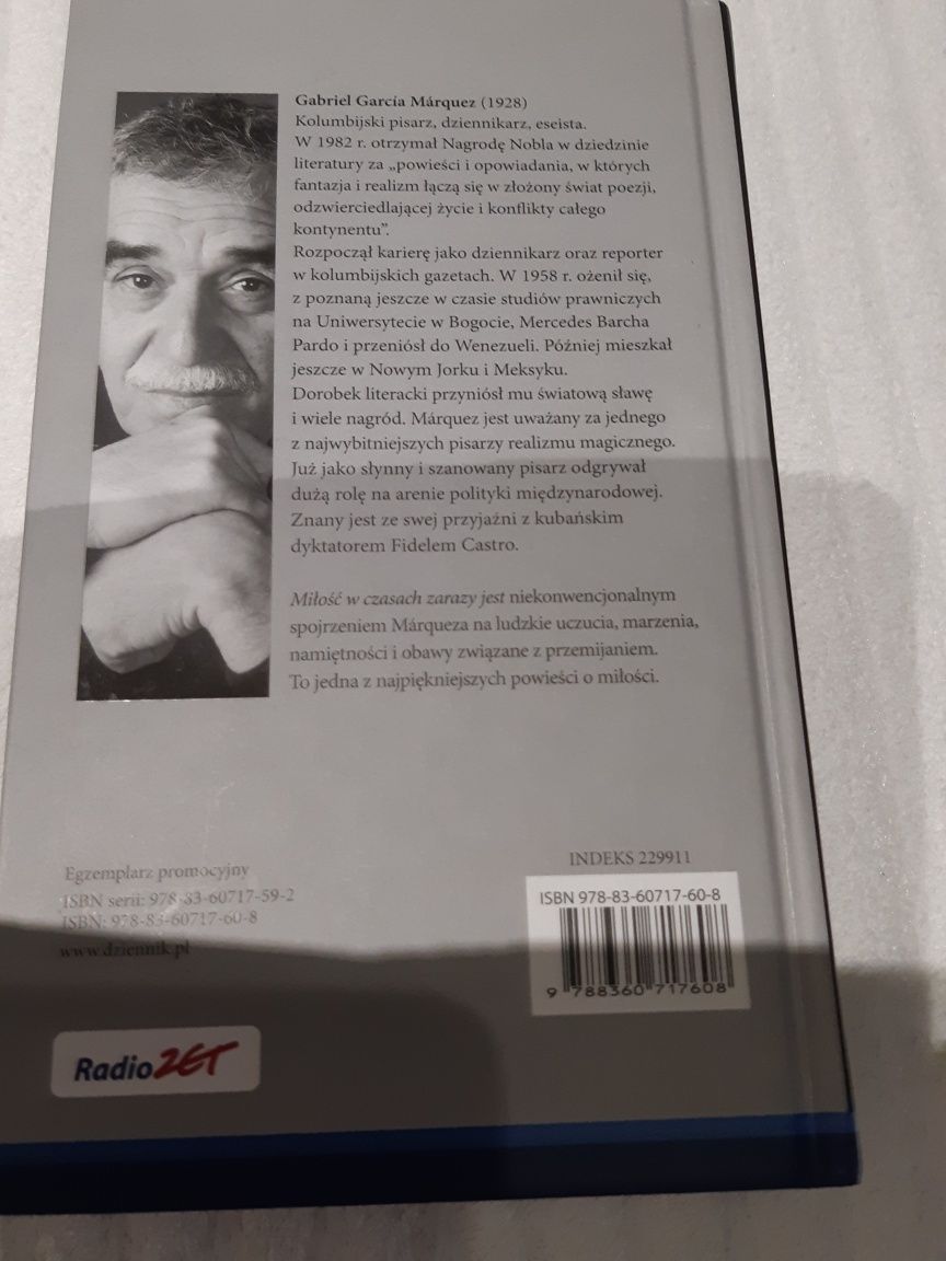 Miłość w czasach zarazy  Gabriel Garcia Marquez