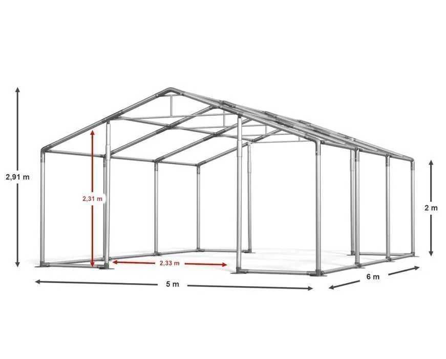 Namiot Magazynowy Hala dla rolnictwa Hala namiotowa 5x6x2m MTB