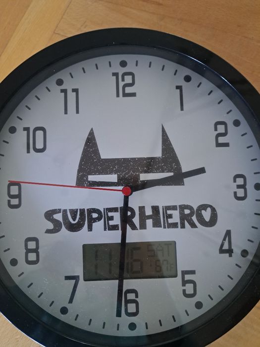 Zegar scienny chlopiecy Superhero