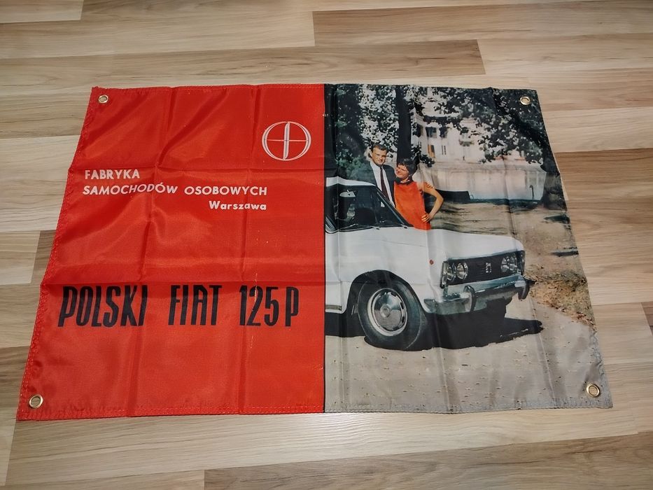 Zdjęcie baner 90x60cm Fiat 125p, skoda 105s,120L Iveco Scania wartburg